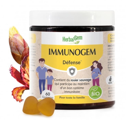 HerbalGem Immunogem Sommeil 60 Gummies | Défenses naturelles - Immunité