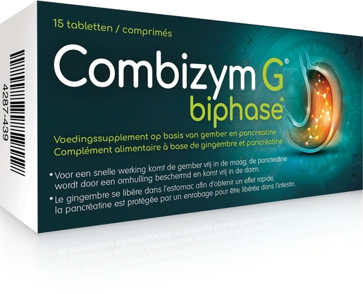 Combizym G  Biphase 15 Comprimés | Flore intestinale