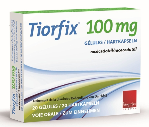 Tiorfix Adultes 100mg 20 Capsule | Diarrhée - Turista