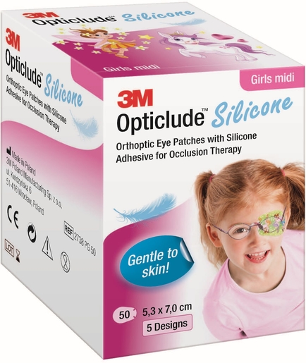 Opticlude 3M Silicone 50 Eye Patch Girl Midi | Pansements - Sparadraps - Bandes