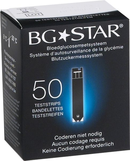 BG Star 50 Bandelettes | Diabète - Glycémie