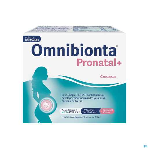 Omnibionta Pronatal+ 8 Semaines Comp 56 + Caps 56 | Vitamines et compléments alimentaires grossesse