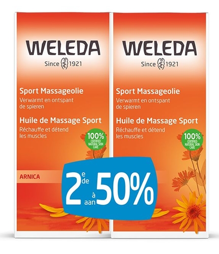 Weleda Huile De Massage à l&#039;Arnica 2x100ml | Massage