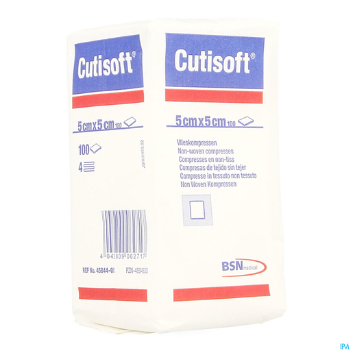 Cutisoft N/st Non Woven 4pl5,0x 5,0cm 100 | Pansements - Sparadraps - Bandes