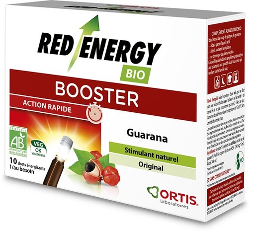 Ortis Red Energy Bio Alcool 10x15ml | Forme - Tonus