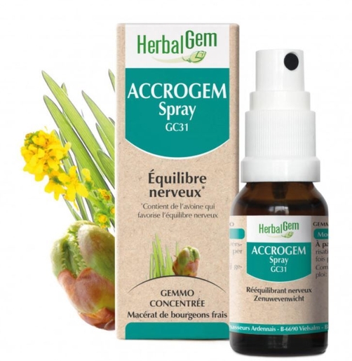 Herbalgem Accrogem GC31 Bio Spray 15ml | Détente - Antistress