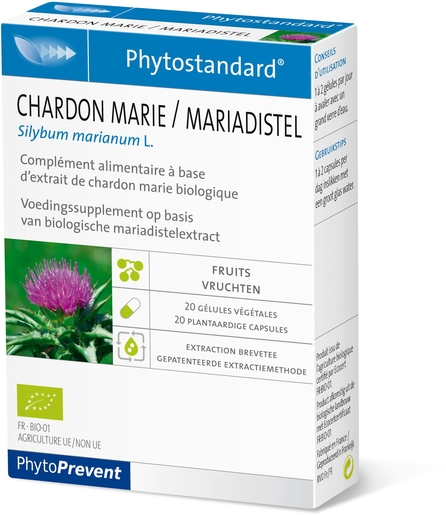 Phytostandard Chardon Marie 20 Capsules | Foie