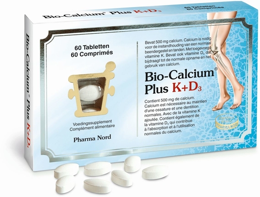 Bio-Calcium + Vitamine K et D3 60 Comprimés | Calcium