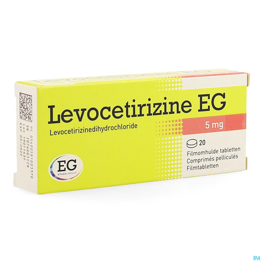 Levocetirizine EG 5mg 20 Comprimés | Peau