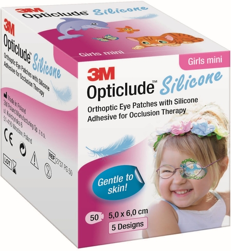 Opticlude 3M Silicone 50 Eye Patch Girl Mini | Pansements - Sparadraps - Bandes