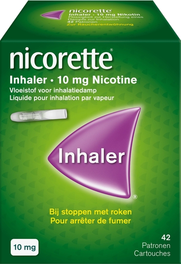 Nicorette Inhaler 10mg De Nicotine 42 Cartouches | Arrêter de fumer