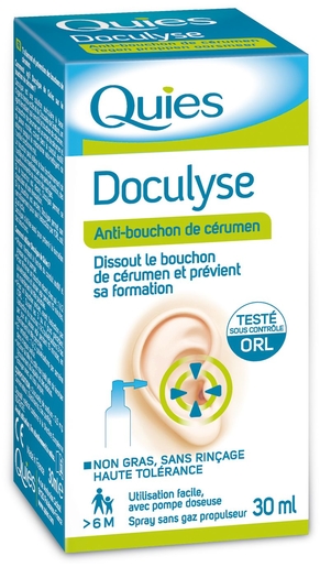 Quies Doculyse Solution Auriculaire Spray 30ml | Oreilles