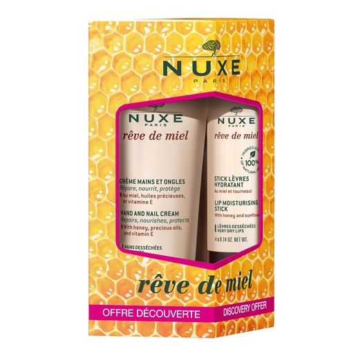 Nuxe Rêve De Miel Stick Lèvres 4g + Crème Mains 30ml | Lèvres