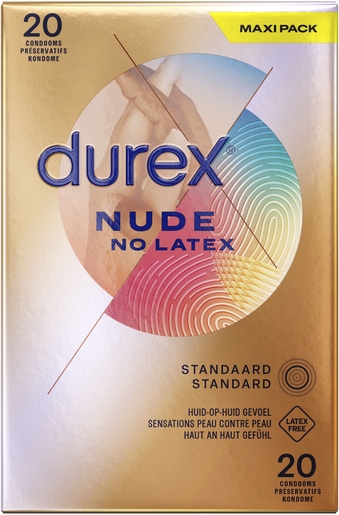 Durex Nude Sans Latex 20 Préservatifs | Préservatifs