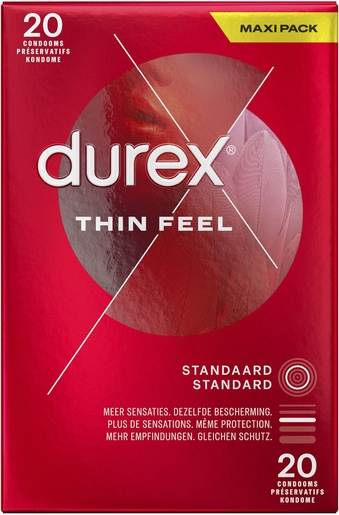 Durex Thin Feel Préservatifs 20 | Contraceptifs