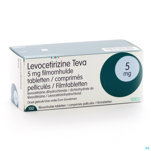 Levocetirizine Teva 5mg 100 Comprimés | Saisonnière