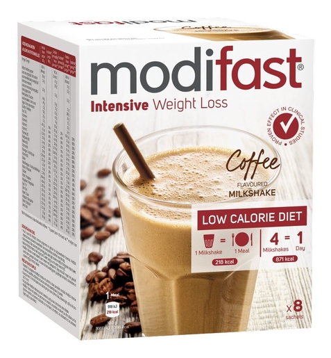 Modifast Intensive Milkshake Cafe 8x55g | Vos produits minceur au meilleur prix
