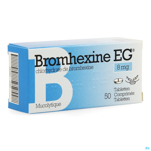 Bromhexine EG 8mg 50 Comprimés | Toux grasse