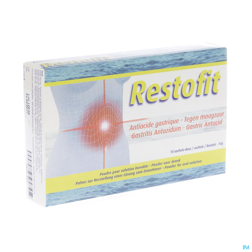 Restofit Poudre pour Solution Buvable 10 Sachets | Acidité gastrique