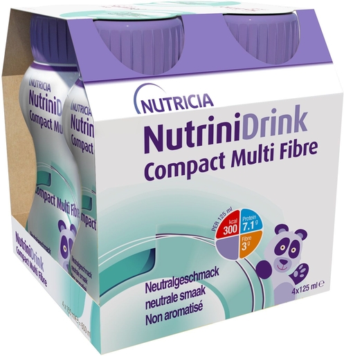 Nutrinidrink Compact Multi Fibre Neutre 4x125ml | Alimentation