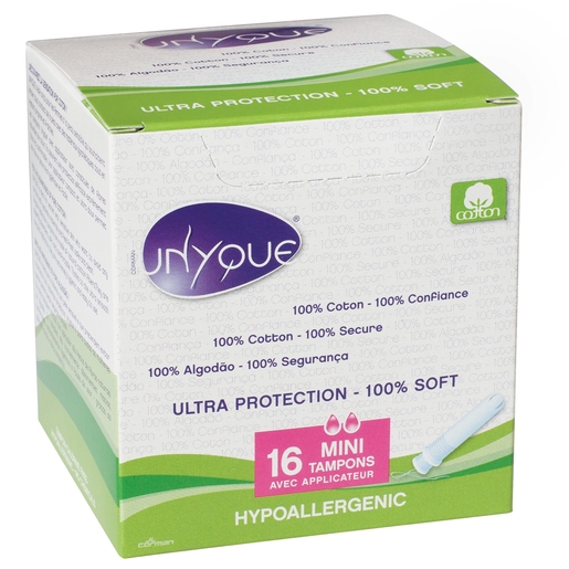 Unyque 16 Tampons Mini +Applicateur | Tampons - Protège-slips