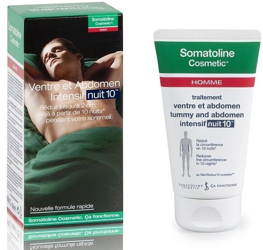 Somatoline Cosmetic Homme Traitement Ventre et Abdomen Intensif Nuit 10 250ml | Minceur