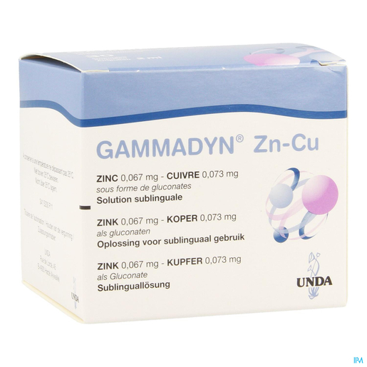 Gammadyn Zinc (Zn) Cuivre (Cu) Ampoules 30x2ml Unda | Oligo éléments