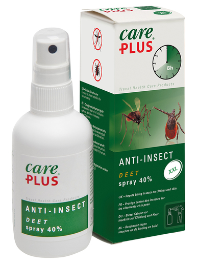 Care Plus Spray 40% Anti-Insectes 200ml (avec DEET) | Anti-moustiques - Insectes - Répulsifs 