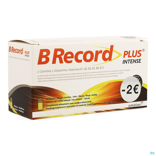 Bb Record Intense Fioles 10x10ml Promo -2€ | Fatigue - Convalescence