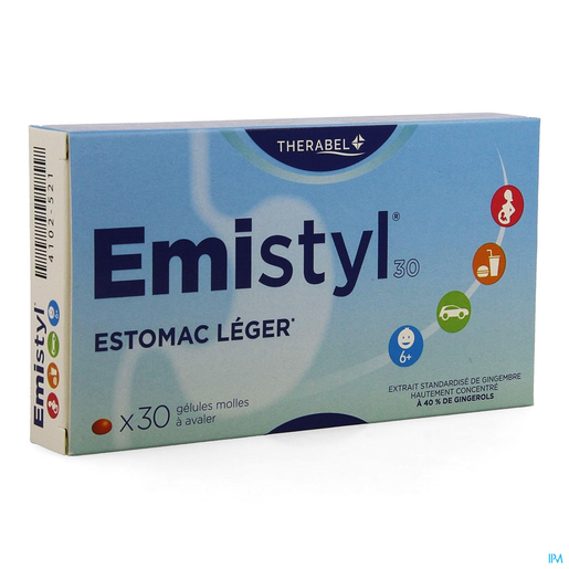 Emistyl 30 Gélules | Digestion - Transit