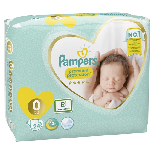 Pampers Premium Protection Carry Pack S0 24 | Change - Lingettes - Liniment