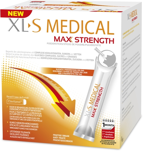 XLS Medical Maximum Strength 60 Sticks | Contrôle du poids