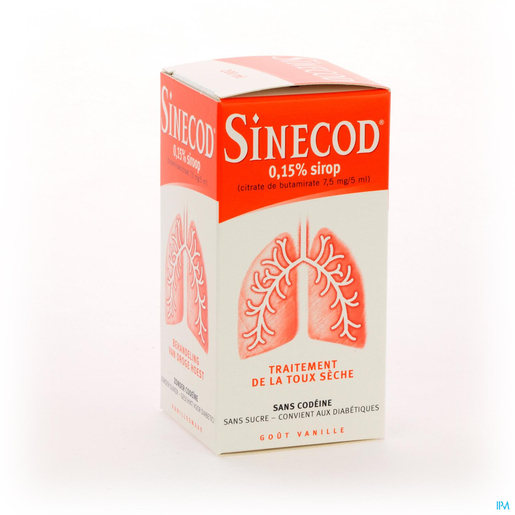 Sinecod Sirop 200ml | Toux sèche