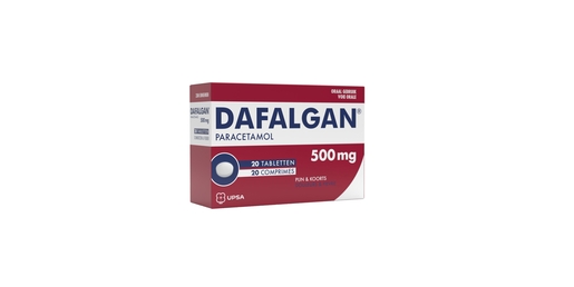 Dafalgan 500mg 20 Comprimés | Maux de tête - Douleurs diverses
