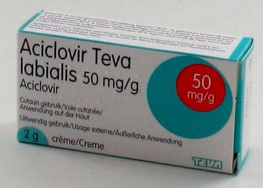 Aciclovir Teva Labialis Crème 2g | Bouton de fièvre - Herpès