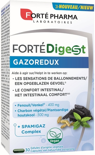 FortéDigest Gazoredux 30 Gélules | Flore intestinale