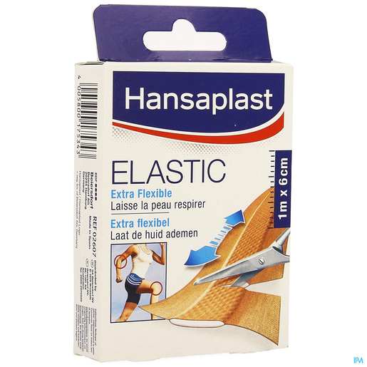 Hansaplast Elastic 1mx6cm | Pansements - Sparadraps - Bandes
