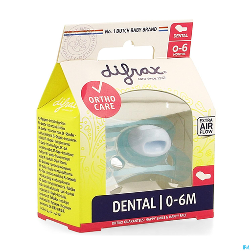 Difrax Sucette Silicone Mini-dental 0-6m | Sucettes