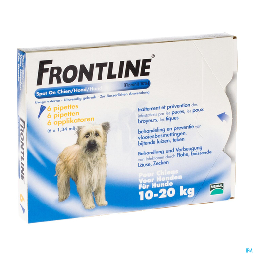 Frontline Spot On Chien Pipet 6x1,34ml | Anti-puces - anti-tiques 