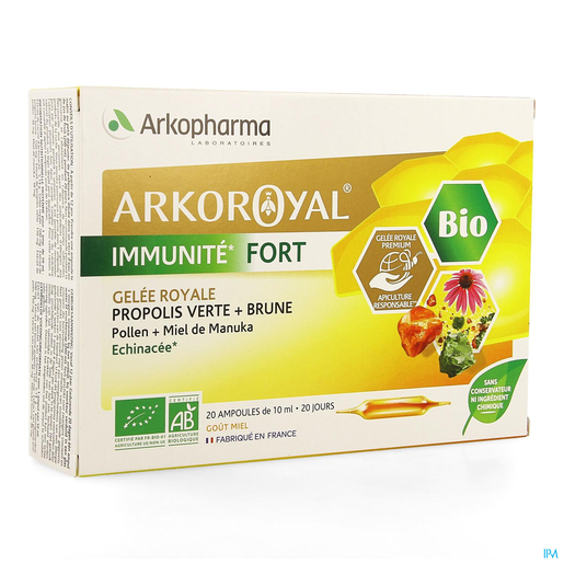 Arkoroyal Immunite Fort Bio Ampoules 20x10ml | Prévention, hygiène et immunité