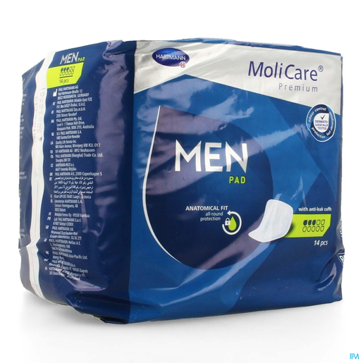 Molicare Premium Men Pad 3 Drops 14 Pieces | Changes - Slips - Culottes