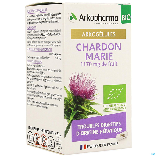 Arkogelules Chardon Marie Bio 150 Capsules | Promotions