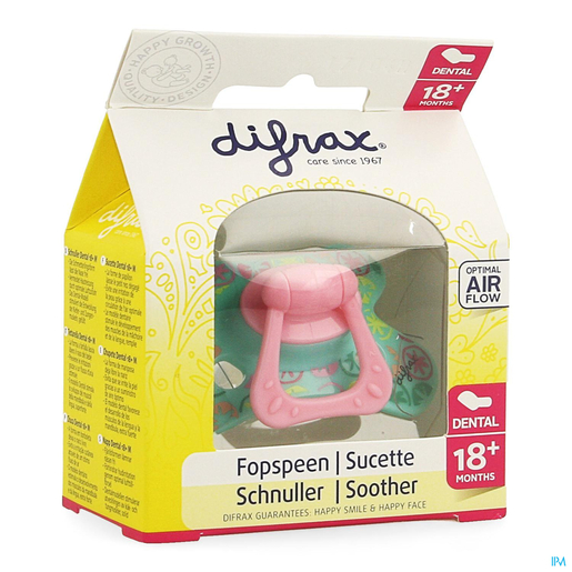 Difrax sucette en silicone extra forte girl +18 mois | Sucettes