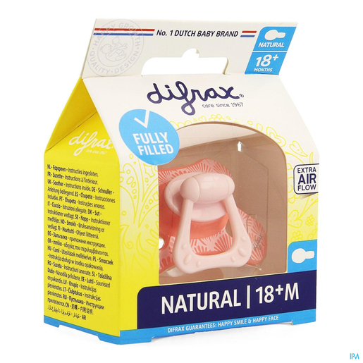 Difrax Sucette Natural 18+ M Girl | Sucettes