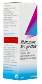 Rhinospray Nez Qui Coule 0,6mg/ml Spray Nasal 15ml | Nez bouché - Décongestionnant