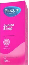 Biocure Junior Sirop Sans Sucre 180ml | Multivitamines