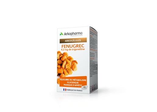 Arkogelules Fenugrec 40 Comprimés | Glycémie - Sucre