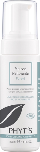 Phyt&#039;s Aromaclear Mousse Nettoyant Pureté 160ml | Acné