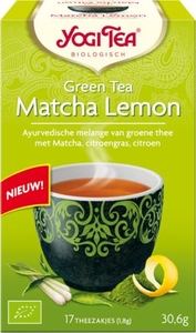 Yogi Tea Infusion Thé Vert Matcha Citron Bio 17 Sachets
