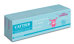 Cattier Kids Bio Dentifrice 2-6 Ans Framboise 50ml
